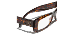 Chanel Ch 3497 Women Havana Rectangle Eyeglasses