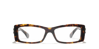 Chanel Ch 3497 Women Havana Rectangle Eyeglasses