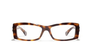 Chanel Ch 3497 Women Havana Rectangle Eyeglasses