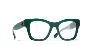 Chanel Ch 3498 Women Green Butterfly Eyeglasses