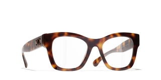 Chanel Ch 3498 Women Havana Butterfly Eyeglasses