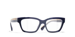 Chanel Ch 3503b Women Blue Rectangle Eyeglasses