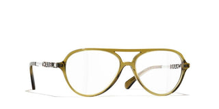 Chanel Ch 3504 Women Green Pilot Eyeglasses