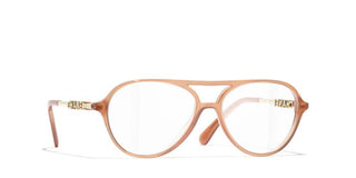 Chanel Ch 3504 Women Brown Pilot Eyeglasses