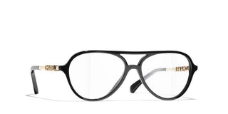 Chanel Ch 3504 Women Black Pilot Eyeglasses