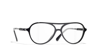 Chanel Ch 3504 Women Black Pilot Eyeglasses