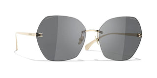 Chanel Ch 4271t Women Gold Square Sunglasses