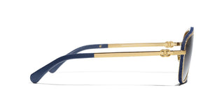 CHANEL CH 4290Q women Gold Pilot Sunglasses