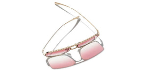 CHANEL CH 4294 women Gold Pilot Sunglasses