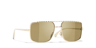 CHANEL CH 4294 women Gold Pilot Sunglasses
