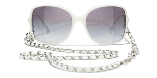 CHANEL CH 5210Q women White Sunglasses