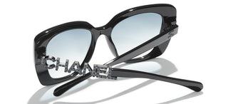 CHANEL CH 5422B women Black Square Sunglasses