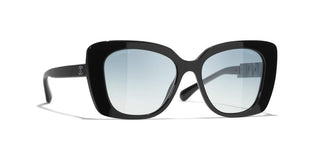 CHANEL CH 5422B women Black Square Sunglasses