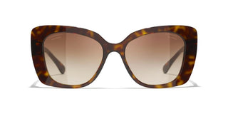 CHANEL CH 5422B women Havana Square Sunglasses