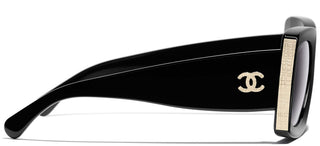 CHANEL CH 5435 women Black Rectangle Sunglasses