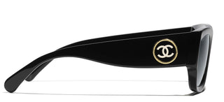 CHANEL CH 5507 women Black Rectangle Sunglasses