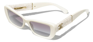 CHANEL CH 5514 women White Rectangle Sunglasses