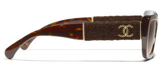 CHANEL CH 5514 women Brown Rectangle Sunglasses