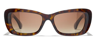 CHANEL CH 5514 women Brown Rectangle Sunglasses