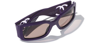 CHANEL CH 5526 women Violet Rectangle Sunglasses
