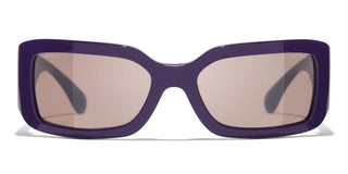 CHANEL CH 5526 women Violet Rectangle Sunglasses