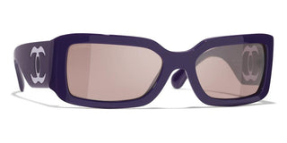 CHANEL CH 5526 women Violet Rectangle Sunglasses