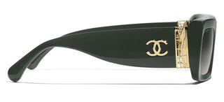 CHANEL CH 5534 women Green Visor Sunglasses