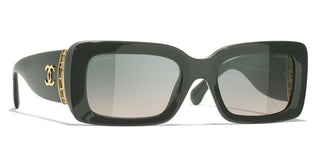 CHANEL CH 5534 women Green Visor Sunglasses