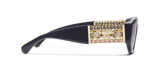 CHANEL CH 5536Q women Grey Oval Sunglasses