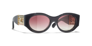 CHANEL CH 5536Q women Grey Oval Sunglasses