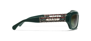CHANEL CH 5537Q women Green Sunglasses