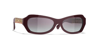 CHANEL CH 5537Q women Violet Sunglasses