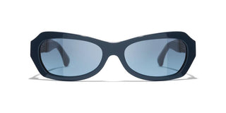 CHANEL CH 5537Q women Blue Sunglasses