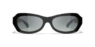 CHANEL CH 5537Q women Black Sunglasses
