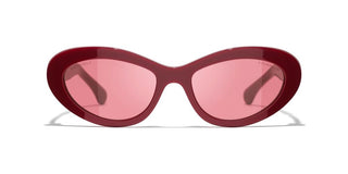 CHANEL CH 5538Q women Red Cat Eye Sunglasses