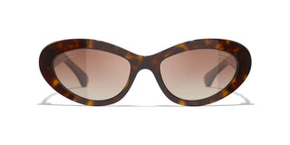 CHANEL CH 5538Q women Havana Cat Eye Sunglasses