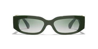 CHANEL CH 5544 women Green Rectangle Sunglasses