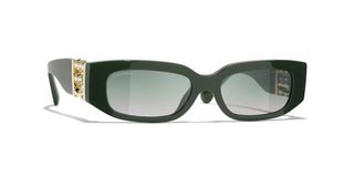 CHANEL CH 5544 women Green Rectangle Sunglasses