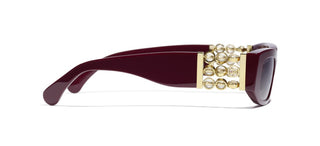 CHANEL CH 5544 women Red Rectangle Sunglasses