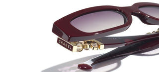 CHANEL CH 5544 women Red Rectangle Sunglasses