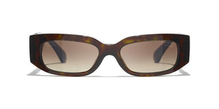 CHANEL CH 5544 women Havana Rectangle Sunglasses