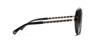 Chanel Ch 5547q Women Black Oval Sunglasses