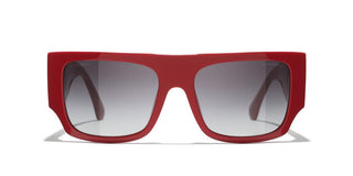 Chanel Ch 5549 Women Red Squared Sunglasses