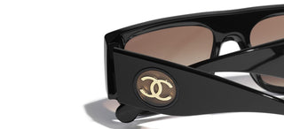 Chanel Ch 5549 Women Black Squared Sunglasses