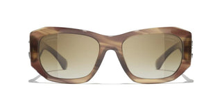 CHANEL CH 5554 women Brown Squared Sunglasses