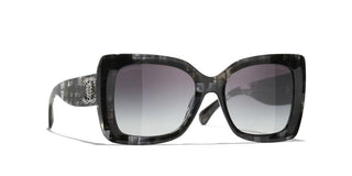 CHANEL CH 5555 women Grey Butterfly Sunglasses
