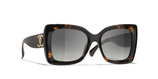CHANEL CH 5555 women Havana Butterfly Sunglasses