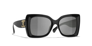 CHANEL CH 5555 women Black Butterfly Sunglasses