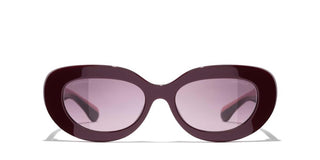 CHANEL CH 5562B women Red Oval Sunglasses