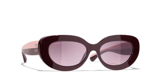 CHANEL CH 5562B women Red Oval Sunglasses